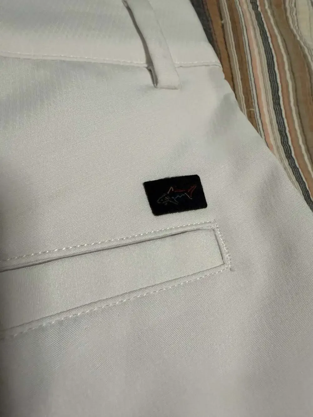 Greg Norman Men's Performance Golf Shorts White Size 34